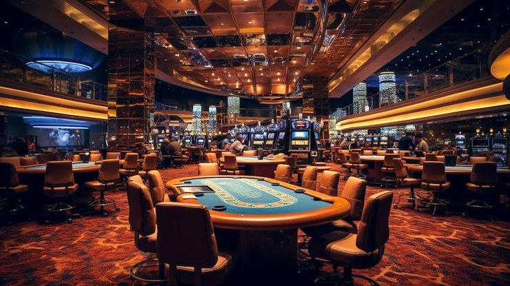 Antarmuka meja Infinite Blackjack di platform lgodewa menampilkan dealer langsung dan opsi pemain
